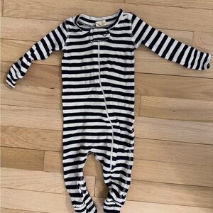 Monica + Andy Baby Onesie - Navy and White